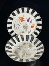 MacKenzie Child's Plater and Bowl