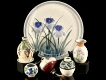 Hand Painted Floral Pottery