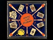 Vintage ANTE -UP- RUMMY/San Loo Chinese Checkers Game Board
