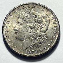 1878 Morgan Silver Dollar AU55