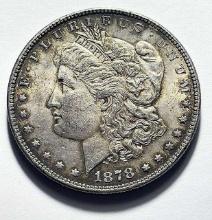 1878 Morgan Silver Dollar Rev 78 XF
