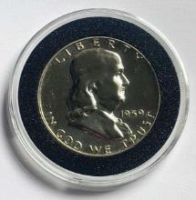 1959 Franklin Proof Silver Half Dollar in Capsule