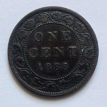 1888 Canada Large Cent XF
