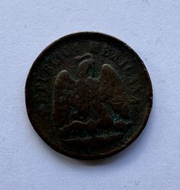 1897 ONE CENT MEXICAN REPUBLIC