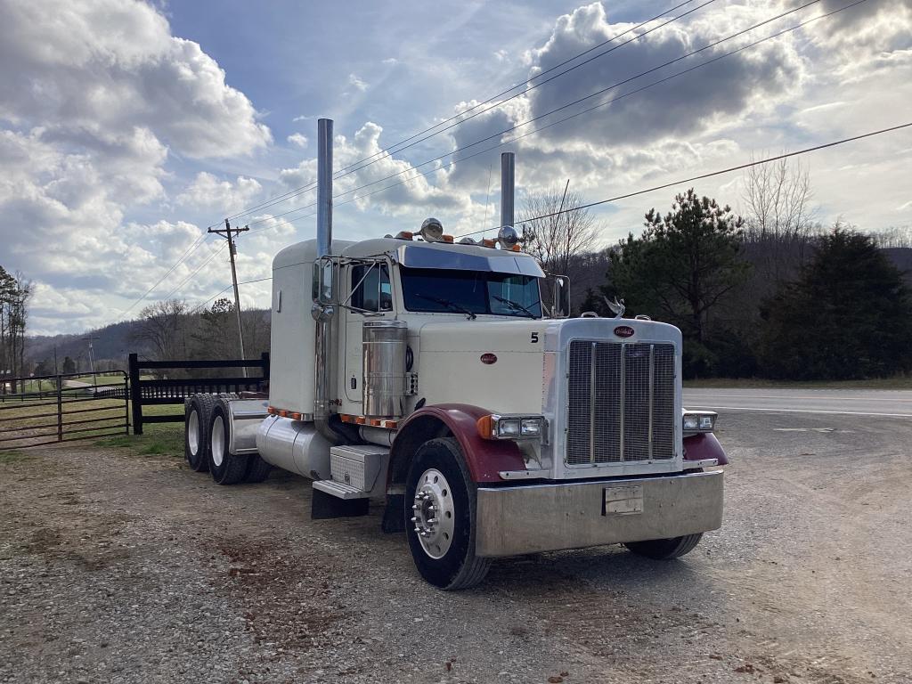 1990 PETERBILT 379 EXT HOOD SLEEPER TRACTOR