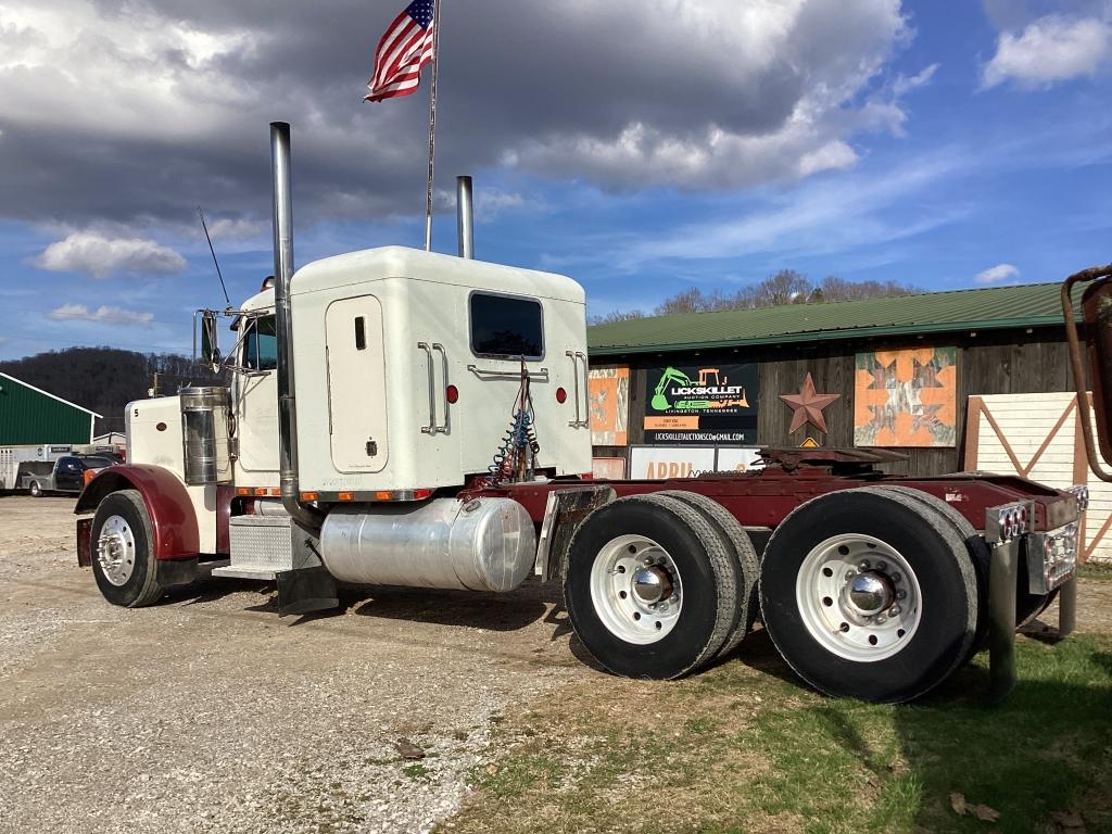 1990 PETERBILT 379 EXT HOOD SLEEPER TRACTOR