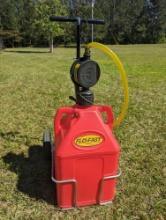 Flo Fast mobile gas pump. 15 gallon. with rotary pump