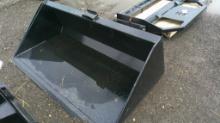 66 In. Skid Steer Bucket with Blade