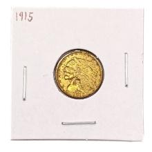 1915 $2.50 Gold Quarter ABOUT UNCIRCULATED