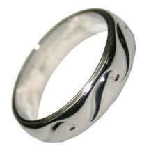 14K Solid White Gold Band 5.9 Grams Size 10