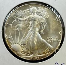 KEY DATE 1986 US Silver Eagle .999 fine silver, UNC
