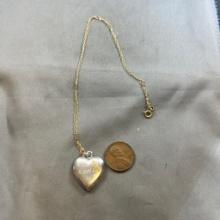 Sterling Locket and Chain
