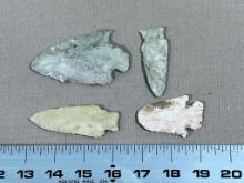 Arrowheads lot of 4 choice points Ramp collection Whitley co IN