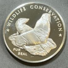 Franklin Mint Sterling Wildlife Conservation Proof Coin