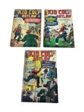 3- Kid Colt Outlaws Comic Books, nos. 112, 115 and 119