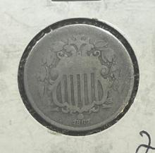 1867 US Shield Nickel