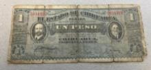 1915 Bank of Chihuahua Un Peso Banknote