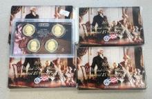 4- 2007 Presidential Dollar Proof Sets, SELLS TIMES THE MONEY, 4 dollar coins per set