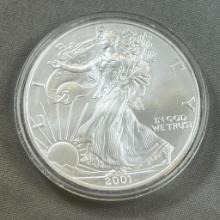 2001 US Silver Eagle .999 silver