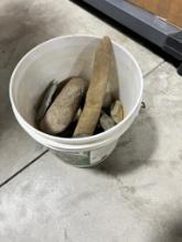 Artifacts - Bucket full of stone tools from Ohio