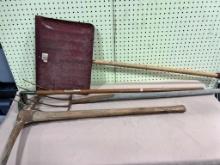 Long handled lot of misc