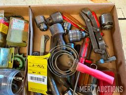 (2) flats, drill bits, bearings, drill heads etc.