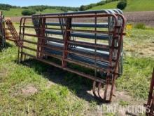(2) 12ft. Corral panels and (1) bow gate