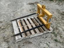 M&W Welding 3pt. bale mover with trailer hitch