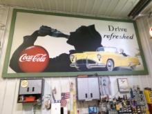 Coca-Cola Drive Refreshed Wood Sign