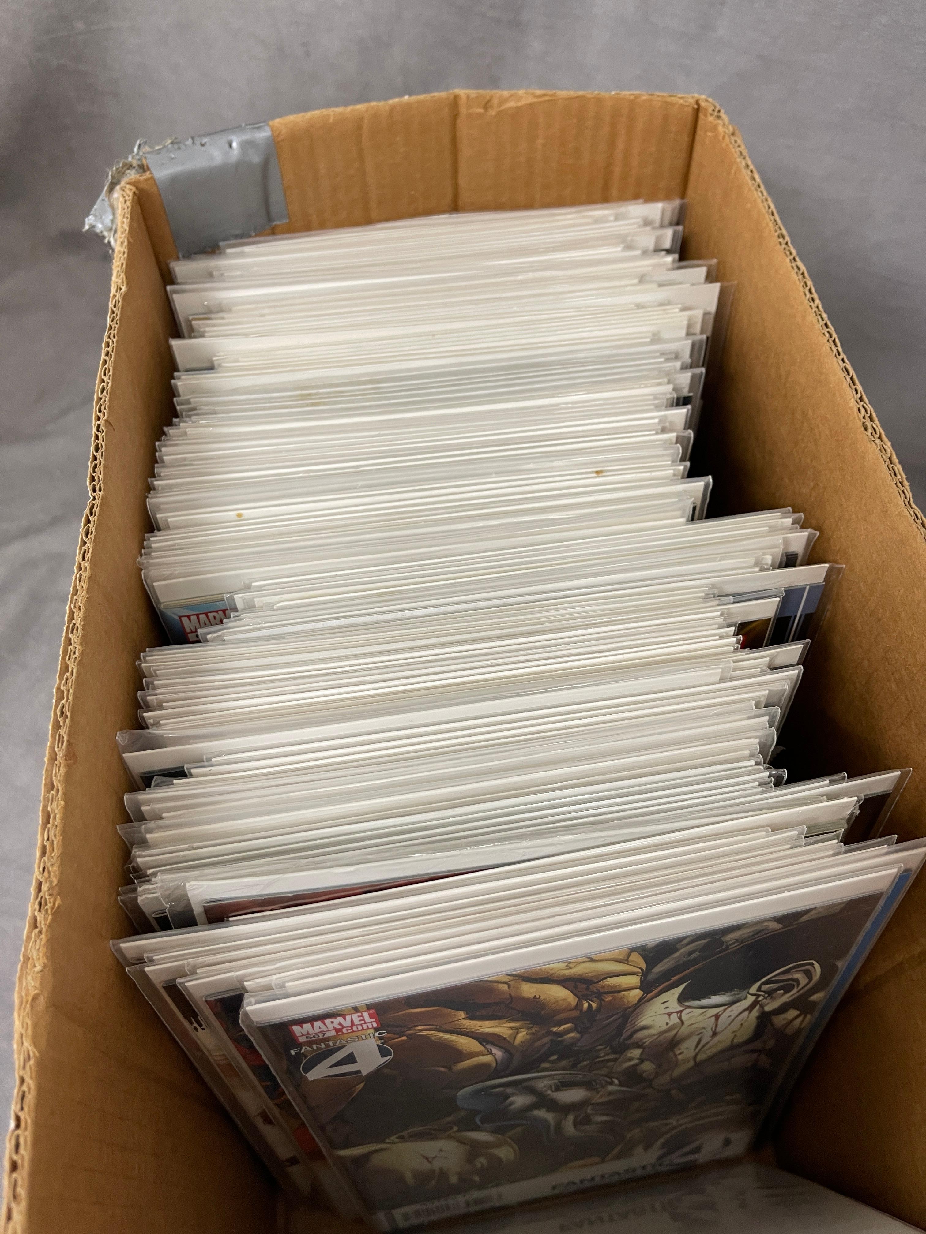 Comic Book Short Box 120+ Comics Collection Lot Unchecked