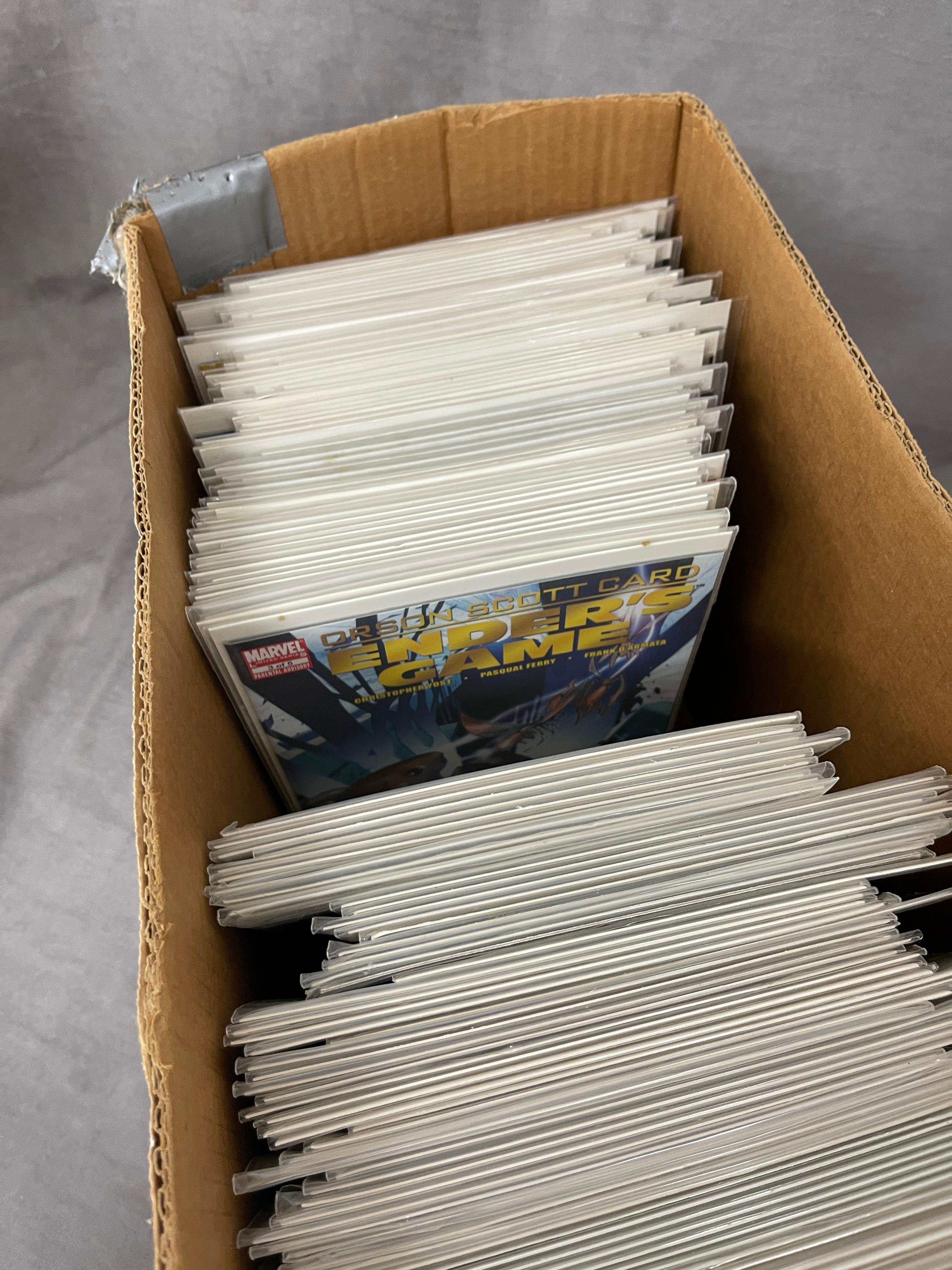 Comic Book Short Box 120+ Comics Collection Lot Unchecked