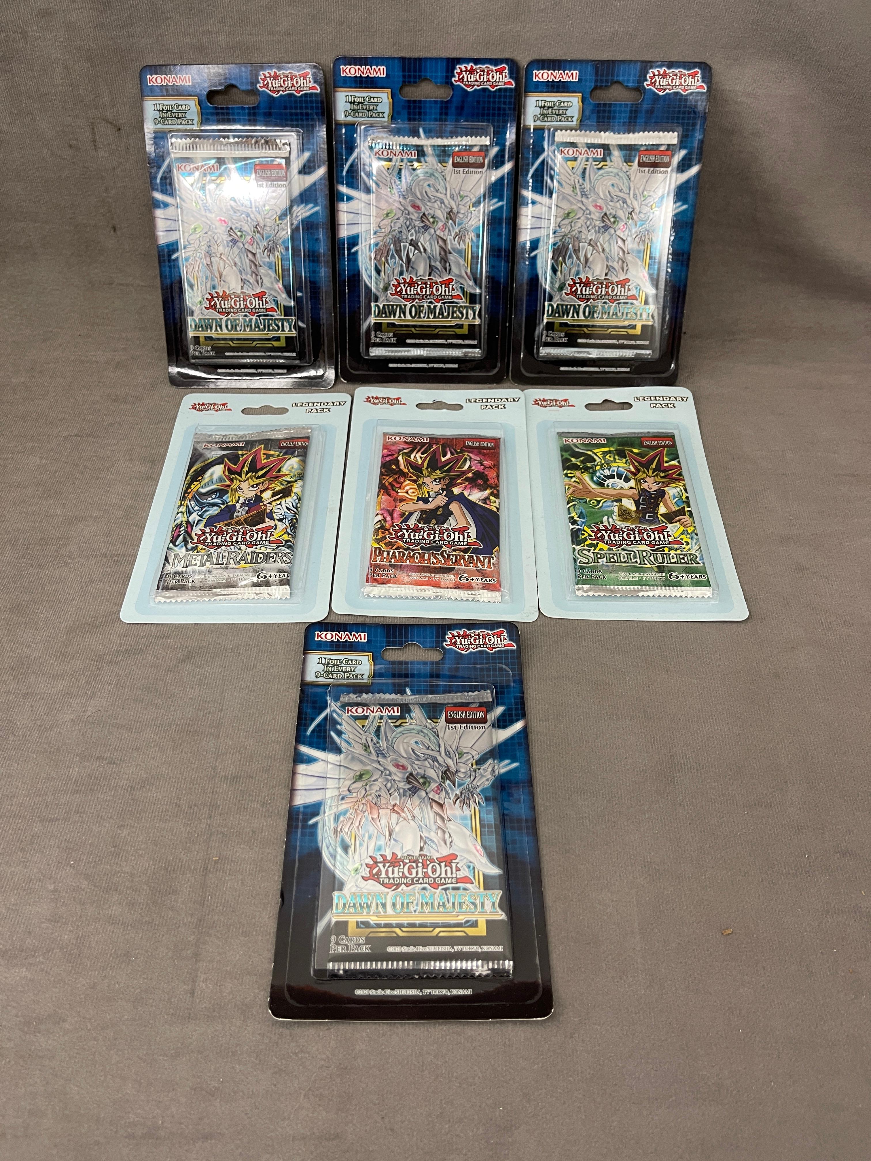 Yu-Gi-Oh Sealed Pack Trading Card Collection Lot