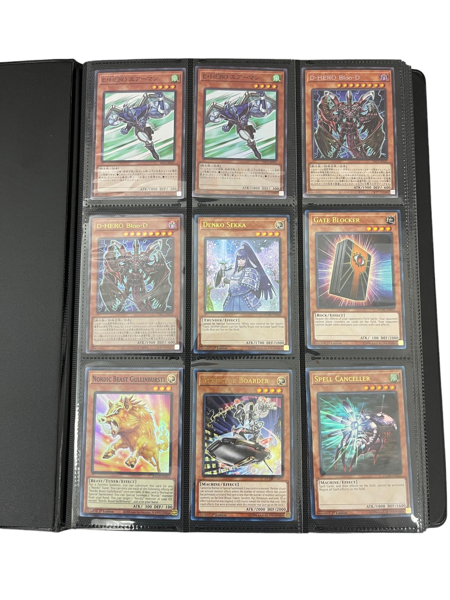 YuGiOh Trading Card Collection Binder Lot