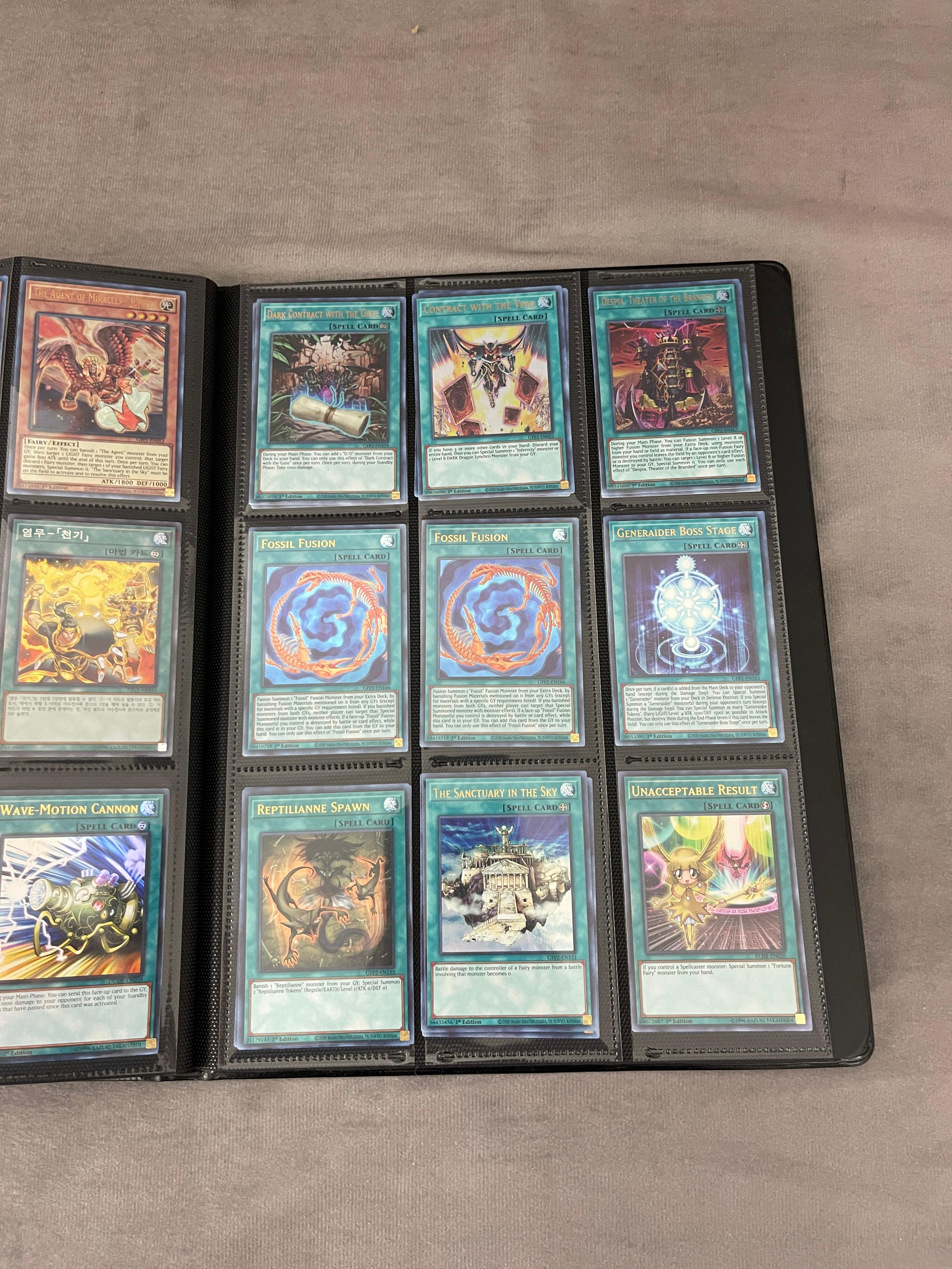 YuGiOh Trading Card Collection Binder Lot