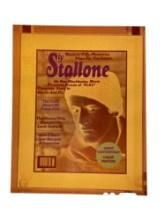 Sylvester Sly Stallone magazine, cover, negative
