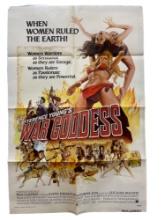 Vintage Original 1974 "War Goddess" Litho Movie Film Poster