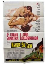 Vintage Original 1959 "Never So Few" Movie Film Poster