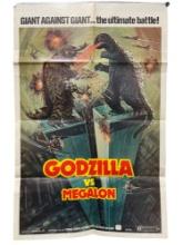 Vintage Original 1973 "Godzilla vs Megalon" 1st Release Katsuhiko Sasaki Movie Poster