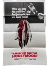 Vintage Original 1970 "Hatchet for a Honeymoon" Horror Movie Poster