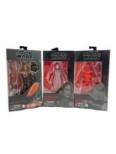 Star Wars Black Series Vice Admiral Holdo Sith Jet Trooper Heavy Battle Droid Action Figure Lot