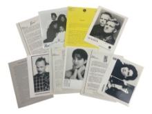 Vintage Music Musician Press Kit Photo Release Collection Lot