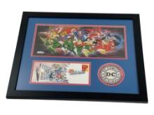 DC Comics Justice League Limited Edition First Day Comic Con 2006 Framed Original Heros