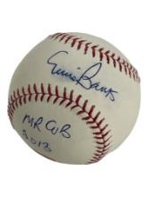 Ernie Banks Autographed Baseball "Mr. Cub" 2013 Medal Of Freedom