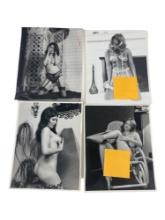 Vintage 1960s/70s Erotic Nude Female Adult Risque B&W Photo Collection Lot