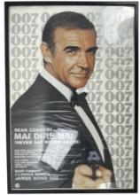 James Bond Vintage Sean Connery Poster Framed