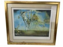 Salvador Dali Temptation of St. Anthony's Lithograph Signed and Numbered with COA