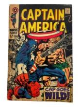 Captain America #106 Jack Kirby Art Marvel 1968 Comic Book
