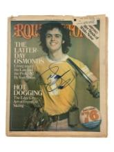 Rolling Stones 1976 Magazine Signed by Donny Osmond
