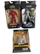 Marvel Legends Series Iron Man Silver Surfer & Dazzler NIB Action Figures