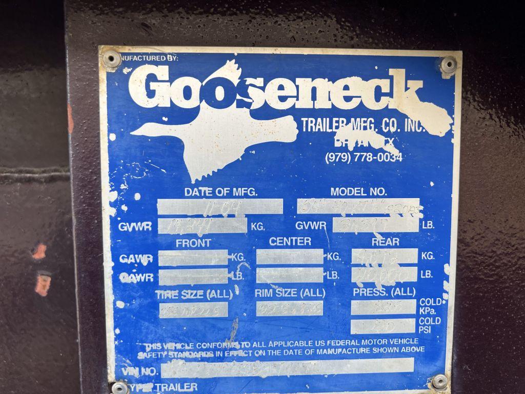 Gooseneck groundload trailer